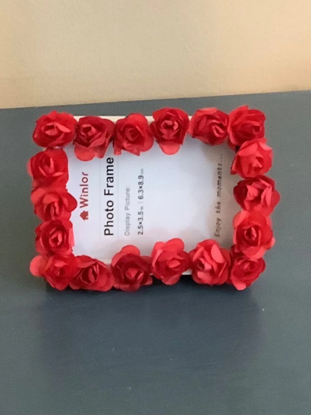 2.5” x 3.5” mini rosebud frame…you pick colors